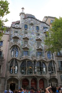 Знаменитые дома в в историческом центре Барселоны